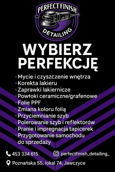 Zdjęcie na okładce dla Perfect Finish Detailing | PPF, Powłoki, Renowacja skór